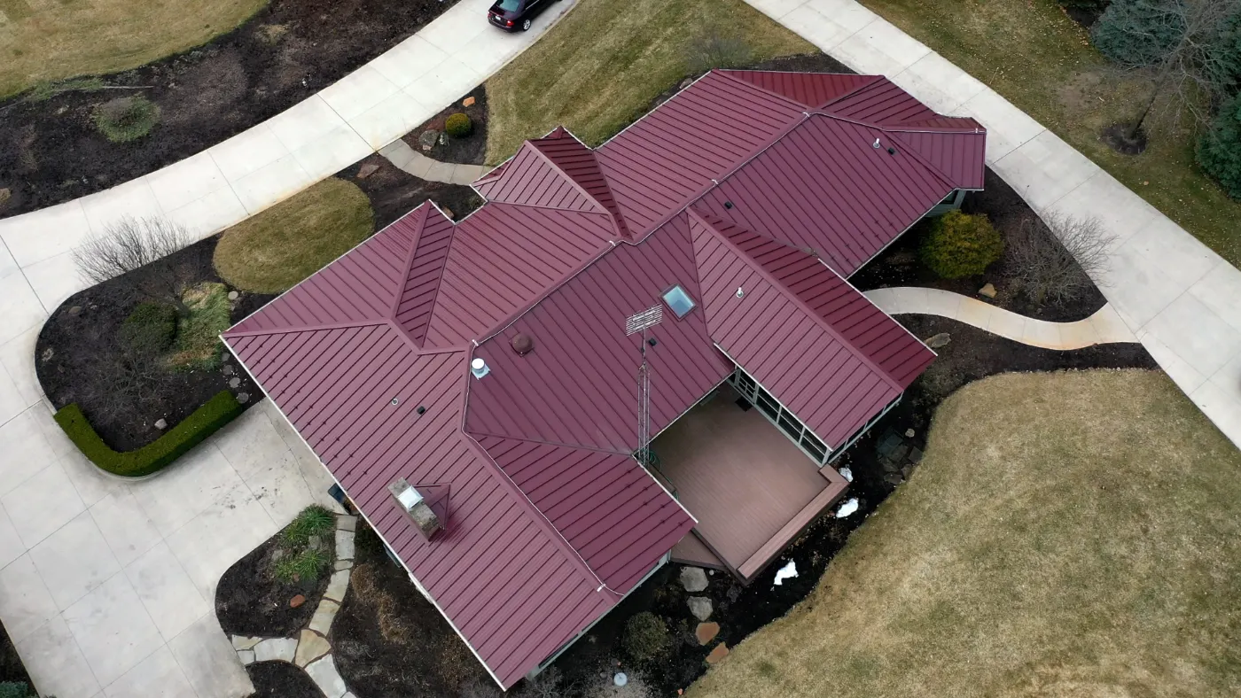 Tarping and dry-in on a McCordsville commercial roof
